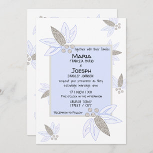Invitation Effacer le Mariage Flora d'entreprise