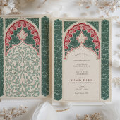 Invitation Effet dentelle intemporel Mariage Art Nouveau Styl