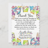 Invitation Effet flottant du Baby shower floral (Devant)