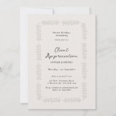 Invitation Effet Letterpress Client Appréciation Business (Devant)