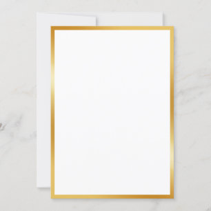 Invitation Effet or de luxe