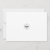 Invitation Effet Or Élégant moderne Business Open House (Dos)