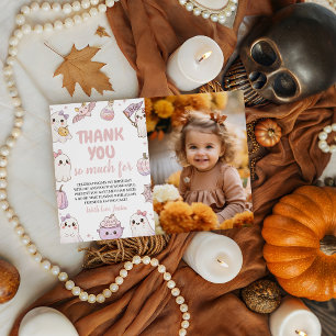 Invitation Éffrayant 1er anniversaire Merci photo