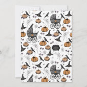 Invitation Éffrayant Baby est en train de brasser Baby shower (Dos)