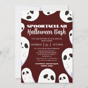 Invitation éffrayant Boo Maison hantée Fête de bash Halloween