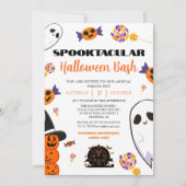 Invitation éffrayant Boo Maison hantée Fête de bash Halloween (Devant)