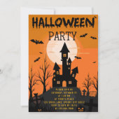 Invitation Éffrayant Castle Kids Halloween Party (Devant)