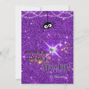 Invitation éffrayant Chic Halloween Party