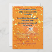 Invitation éffrayant Chic Halloween Party (Dos)