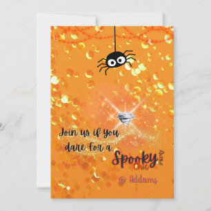 Invitation éffrayant Chic Halloween Party