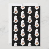 Invitation Éffrayant Cute Kawaii Dessin Sur Le Fantôme D'Hall (Dos)