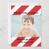 Invitation effrayant de réception au bord de la (Dos)