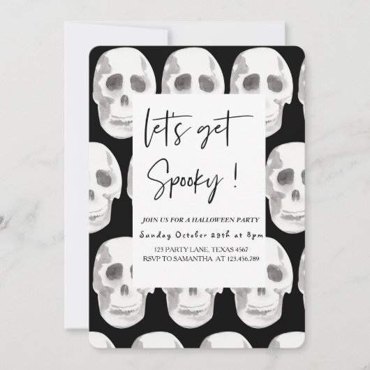 Invitation Effrayant Faisons-nous Épouvantable | Fête d'Hallo (Devant)