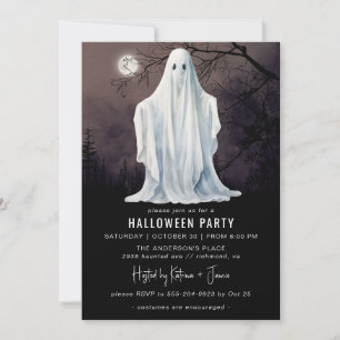 Invitation Éffrayant fantôme   All Age Classic Halloween Part