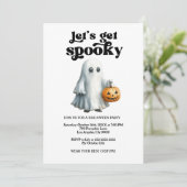 Invitation Éffrayant, fête d'Halloween (Debout devant)
