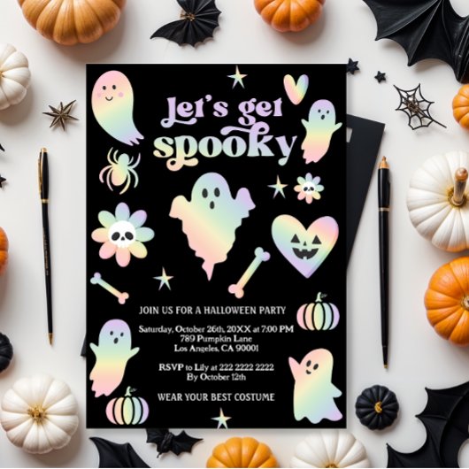 Invitation Éffrayant, fête d'Halloween