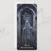 Invitation Éffrayant Gothique Ghost QR Code Adulte Halloween  (Devant)