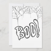 Invitation Éffrayant | Halloween 1er anniversaire | Invitatio (Dos)