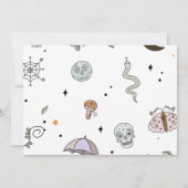 Invitation Éffrayant Halloween 3ème anniversaire de fête Phot (Dos)