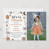 Invitation Éffrayant Halloween 5e anniversaire de fête Photo (Devant)