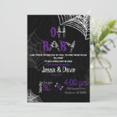 Invitation Éffrayant Halloween Baby Sprinkl (Debout devant)