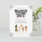 Invitation Éffrayant Halloween Costume fêtes enfants Invitati (Debout devant)