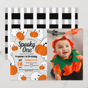 Invitation Éffrayant Halloween Cute Ghouls Anniversaire