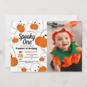 Invitation Éffrayant Halloween Cute Ghouls Anniversaire (Devant)