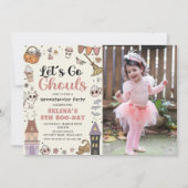 Invitation Éffrayant Halloween Fantôme Anniversaire Allons-y (Devant)