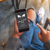 Invitation Éffrayant Halloween fêter les yeux