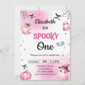 Invitation Éffrayant Halloween fille anniversaire (Devant)