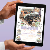 Invitation Éffrayant Halloween Sleepover Anniversaire Bash