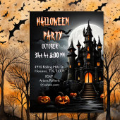 Invitation Éffrayant Haunted House Halloween Parti