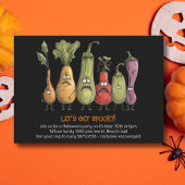Invitation Éffrayant ! légumes Halloween