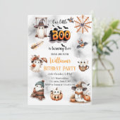 Invitation Éffrayant Little Boo fête ses deux ans (Debout devant)