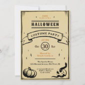 Invitation éffrayant lunatique vintage (Devant)