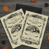 Invitation Éffrayant, mignonne, match vibes Halloween Invitat