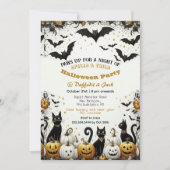 Invitation Éffrayant Pws Up Costume animal de compagnie Hallo (Devant)