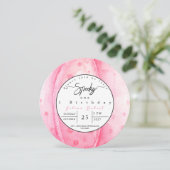 Invitation Éffrayant record d'anniversaire Halloween citrouil (Debout devant)