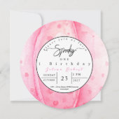 Invitation Éffrayant record d'anniversaire Halloween citrouil (Devant)