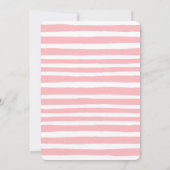 Invitation Éffrayant rose UN Fantôme Fille Halloween 1er anni (Dos)