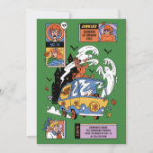 Invitation Éffrayant Scooby-Doo Mystery Machine Anniversaire (Devant)