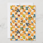 Invitation Éffrayant Sesame Street Halloween Anniversaire (Dos)