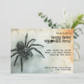 Invitation Éffrayant Spider HALLOWEEN Party ! (Debout devant)
