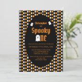 Invitation Éffrayant un 1er anniversaire (Debout devant)