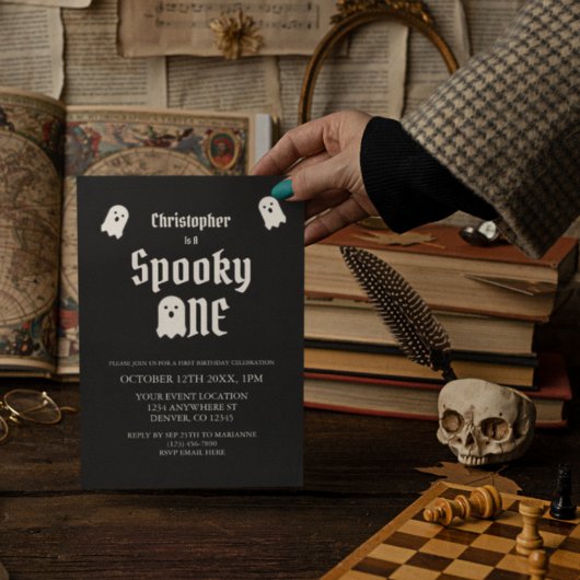 Invitation Éffrayant un 1er anniversaire