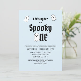 Invitation Éffrayant un 1er anniversaire