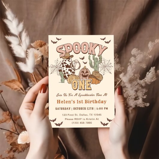 Invitation Éffrayant Un 1er anniversaire Parti occidental