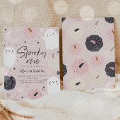 Invitation Éffrayant Un Boho Halloween Ghost 1er Anniversaire