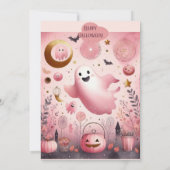 Invitation Éffrayant Un Boo Crew Friendly Ghost Ghouls Annive (Dos)